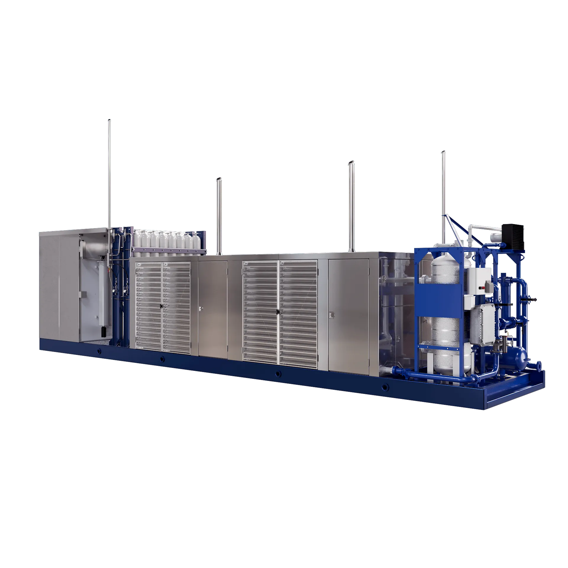 IMW complete CNG fueling system — full skid with compression, storage and dispensing modules