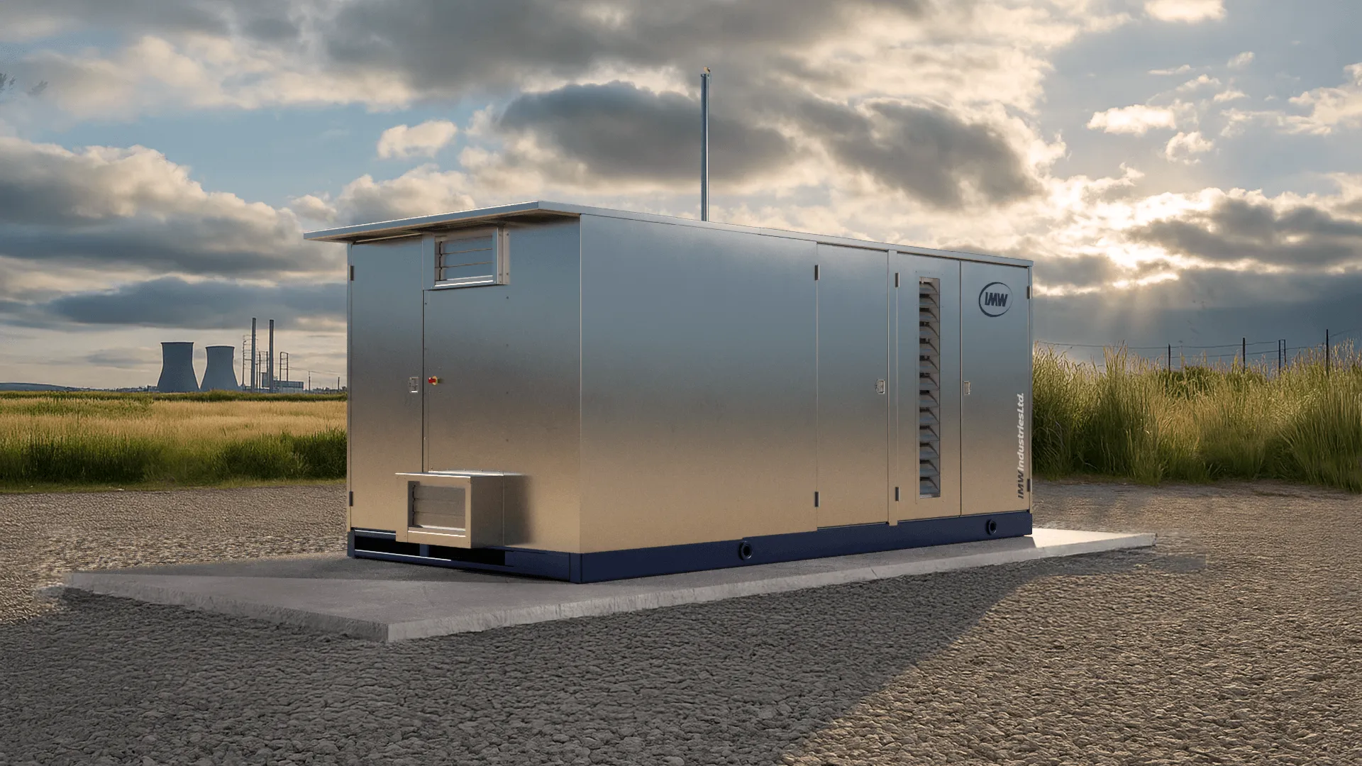 IMW gas compression station — hero render