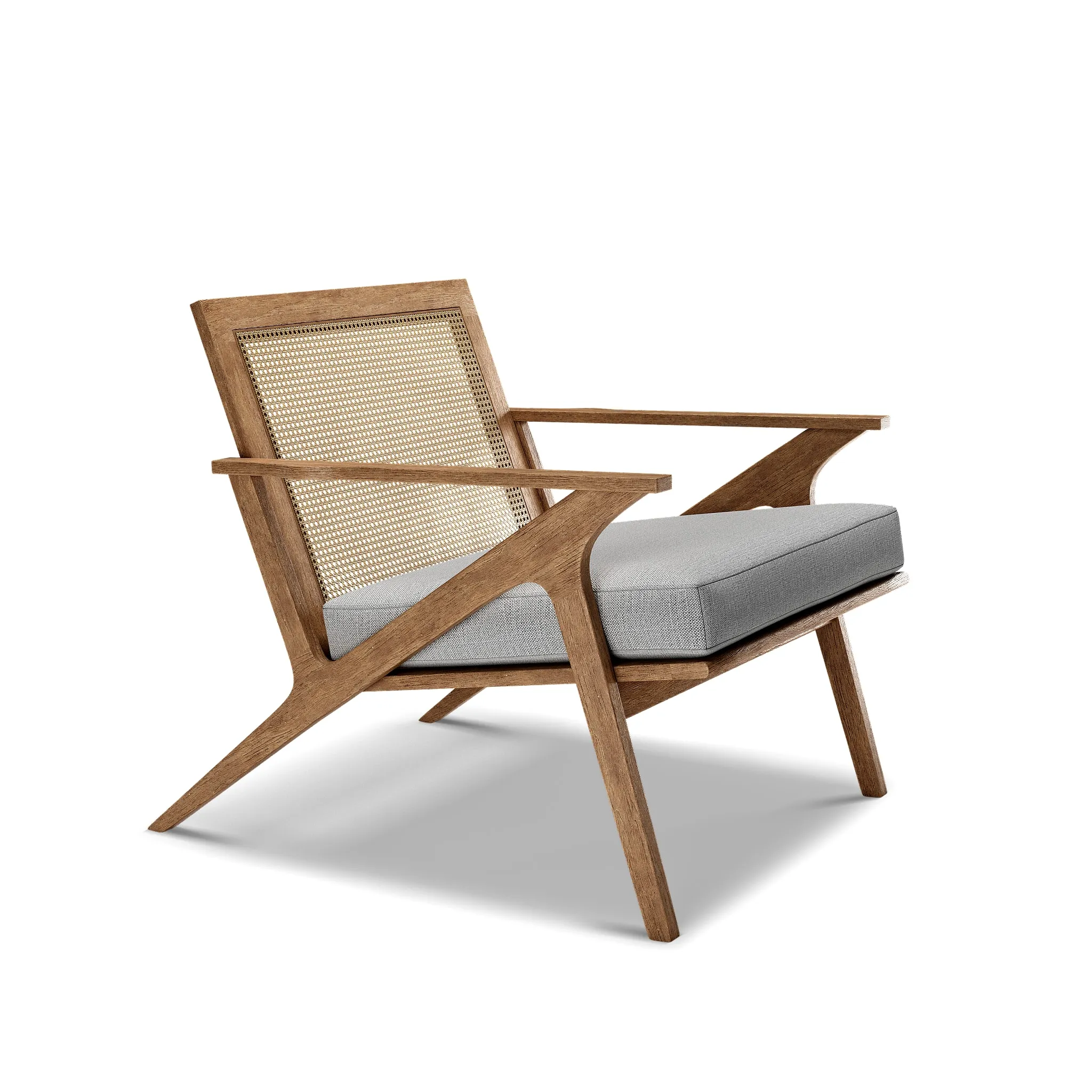 Palmarito lounge chair — side view with cane back