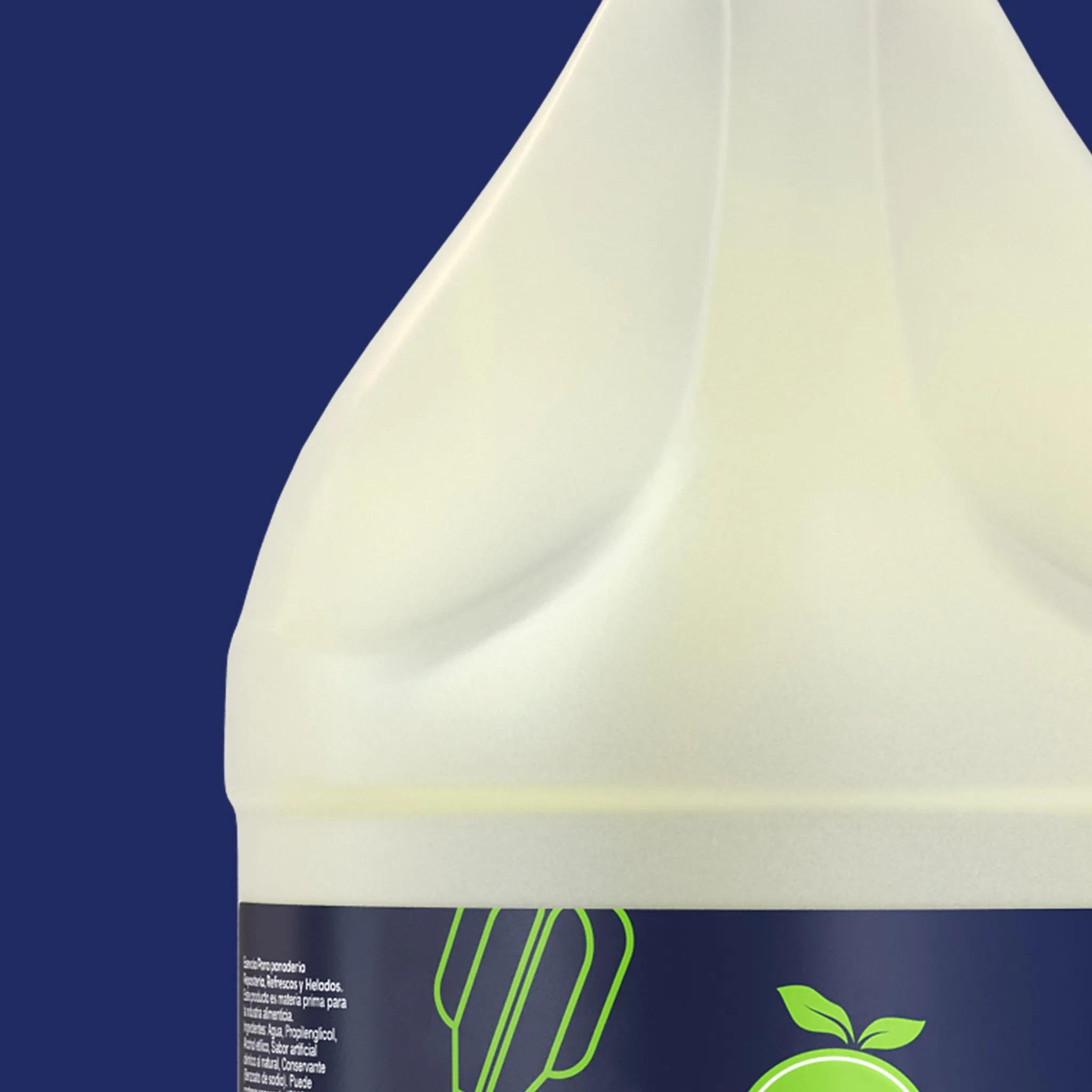 Liquid product render with a fluid splash detail