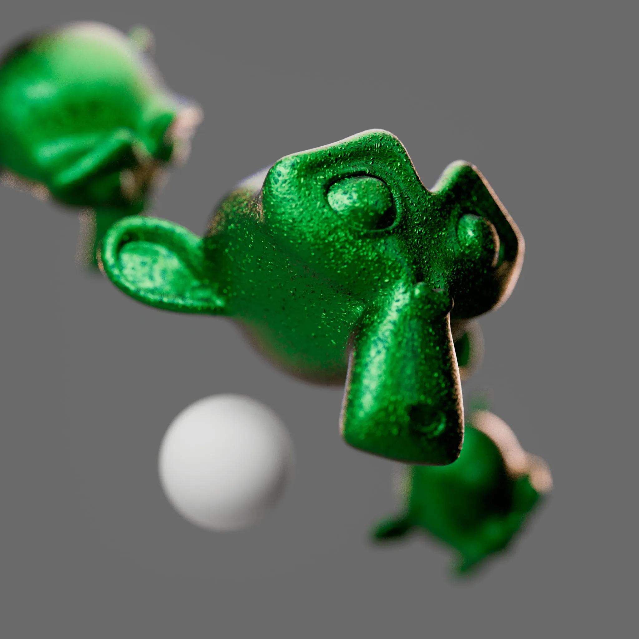 Metallic material test in Octane Render